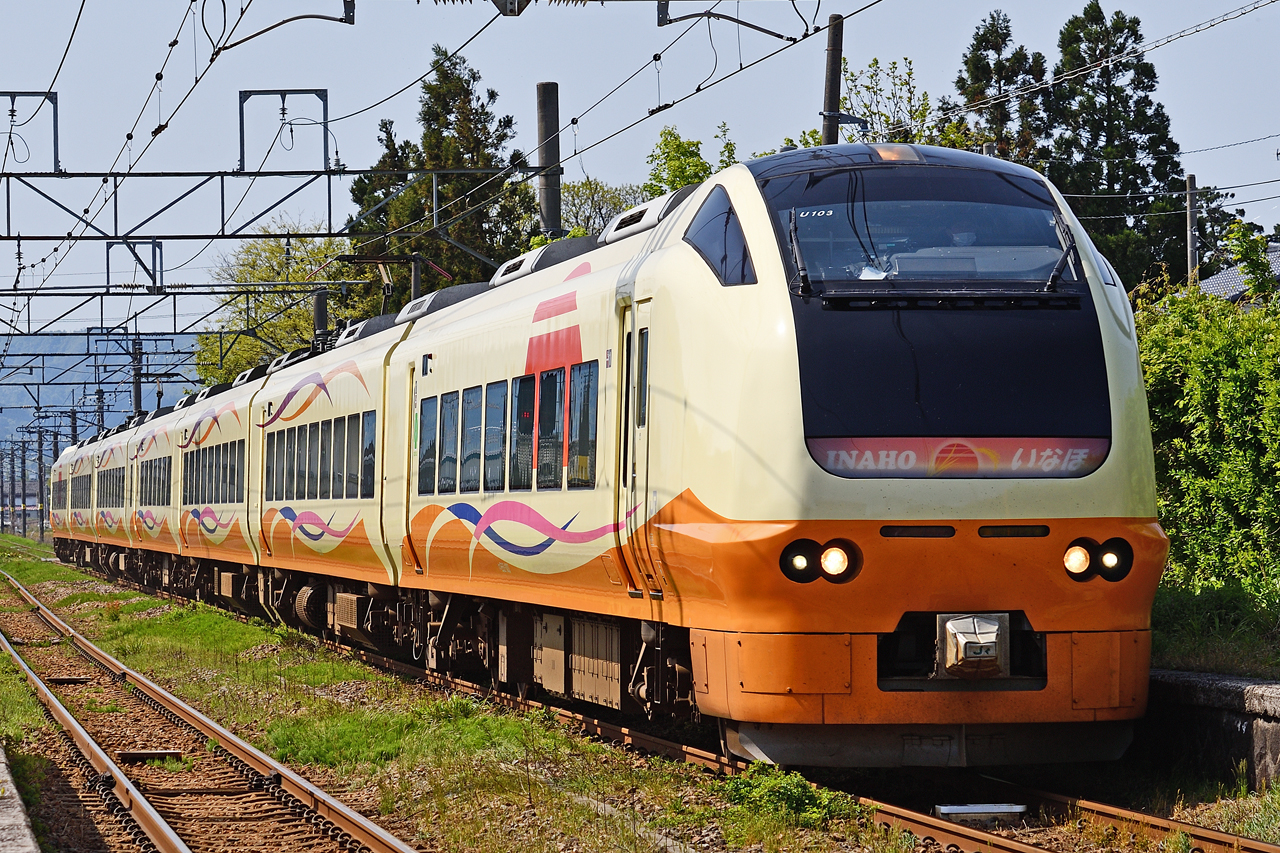 特急いなほ 羽越本線・平林駅