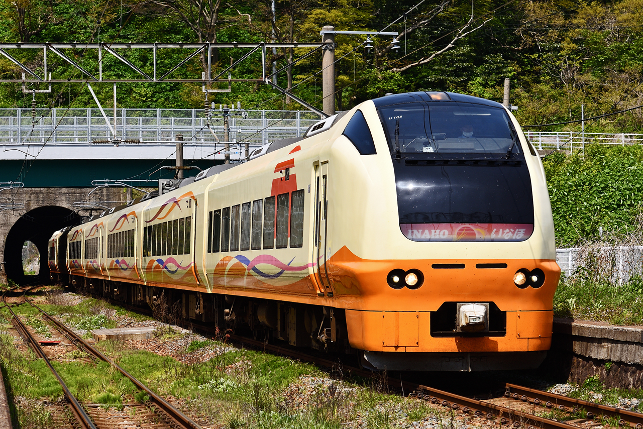 特急いなほ 羽越本線・勝木駅