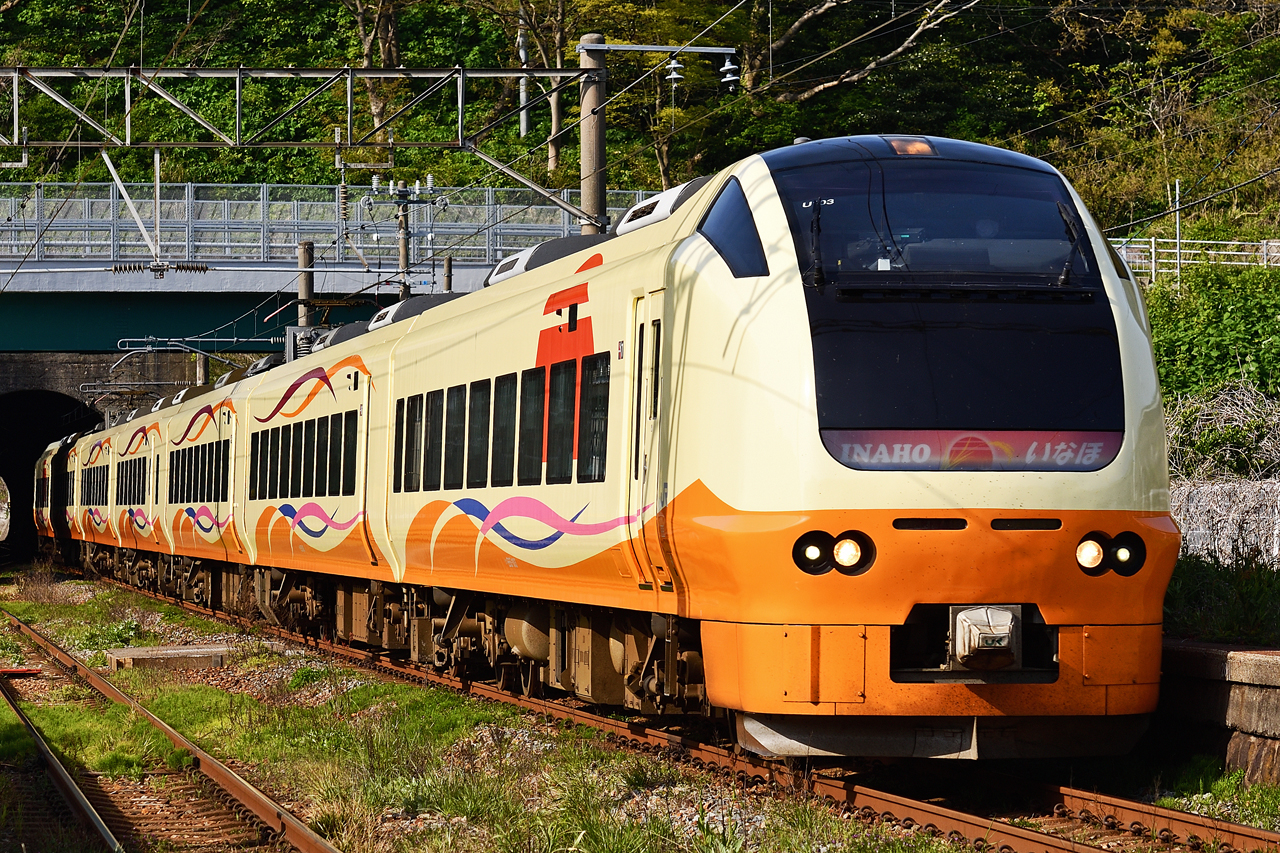 特急いなほ 羽越本線・勝木駅