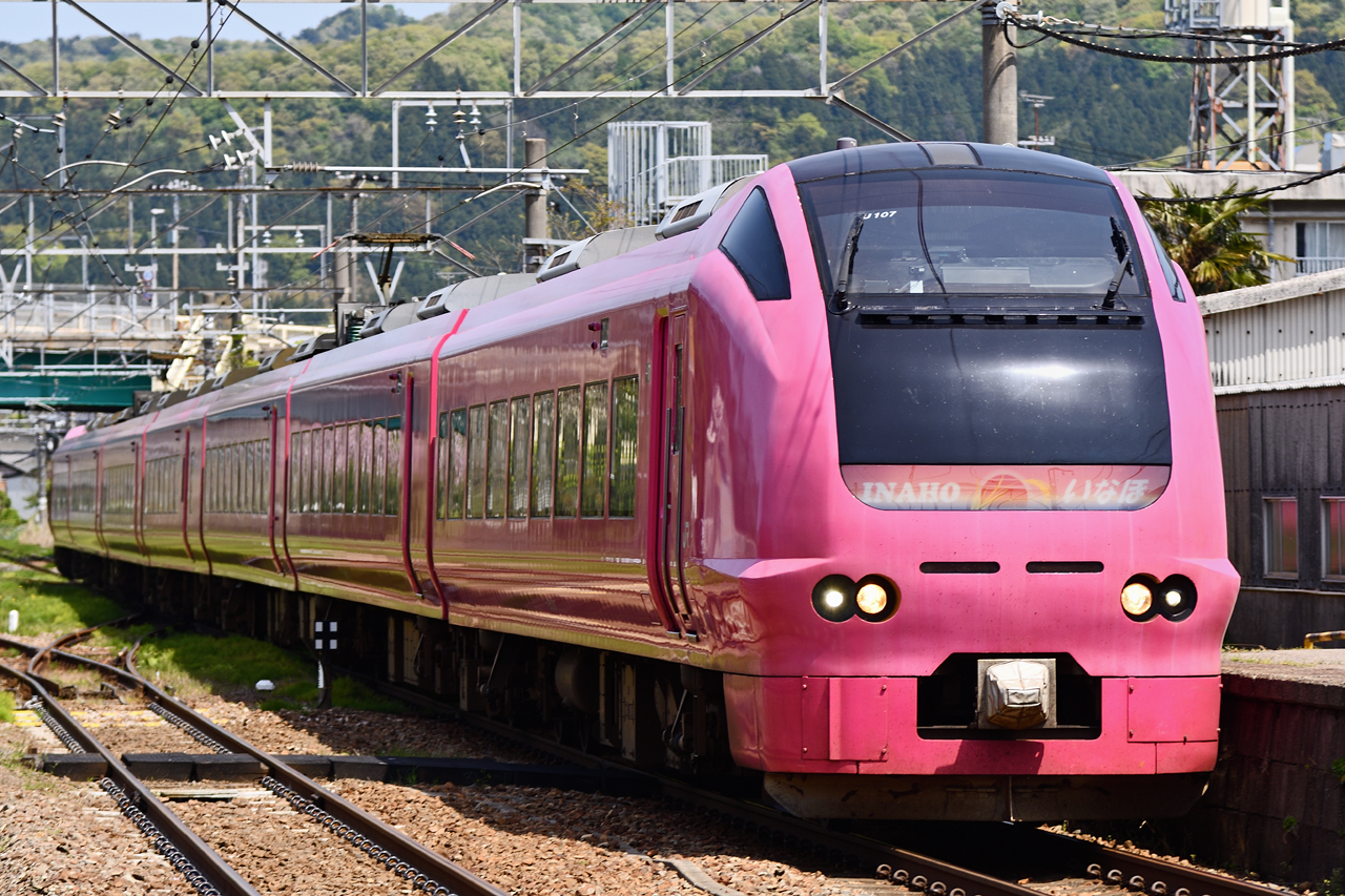 特急いなほ はまなす編成 村上駅