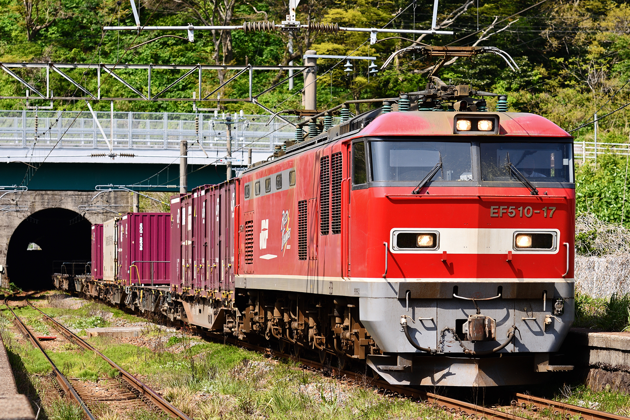 EF510 羽越本線・勝木駅