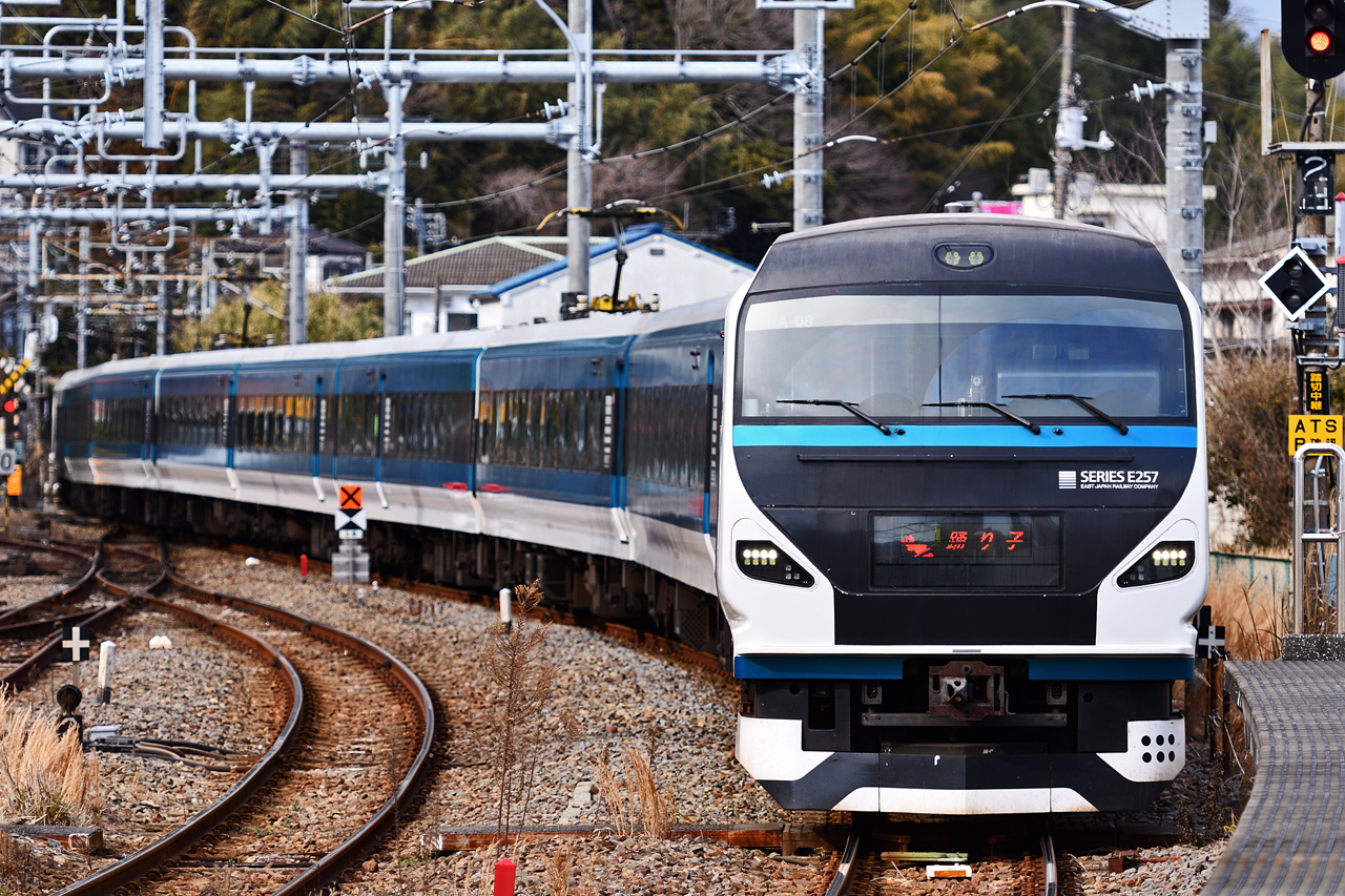特急踊り子 E257系 伊東駅